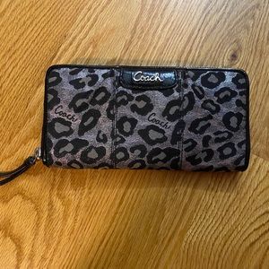Coach cheetah wallet